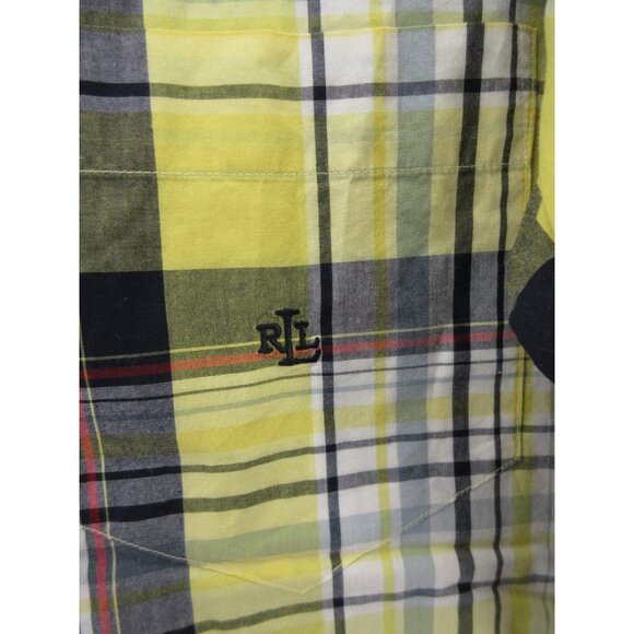 VINTAGE Lauren Ralph Lauren Top 4 Shirt Button Up Plaid Preppy RLL - Picture 4 of 10